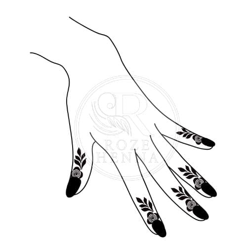 Rozehenna Henna Art Book Henna Design Bundle | Tattoo-Style & Finger Designs for Henna and Jagua | Printable PDF