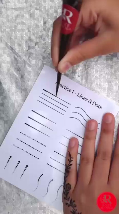 Henna Practice Cards for Beginners | Printable PDF