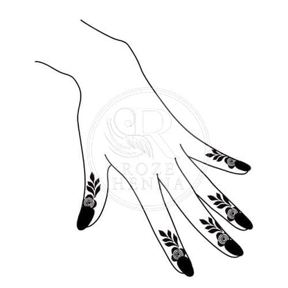 Rozehenna Henna Art Book Henna Design Bundle | Tattoo-Style & Finger Designs for Henna and Jagua | Printable PDF