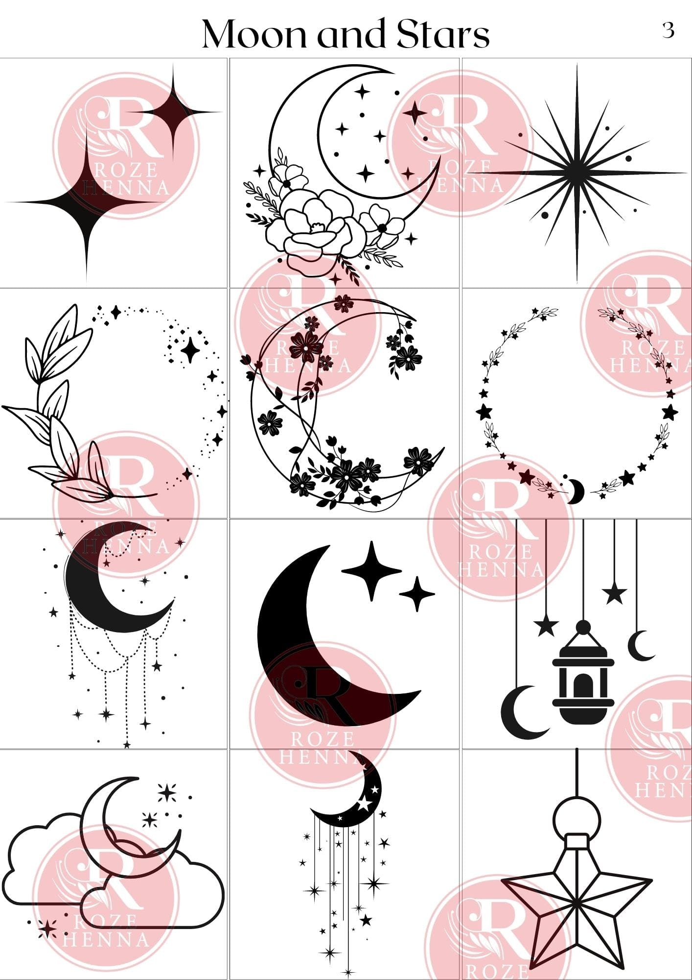 Rozehenna Henna Art Book Henna Tattoo Art Ebook