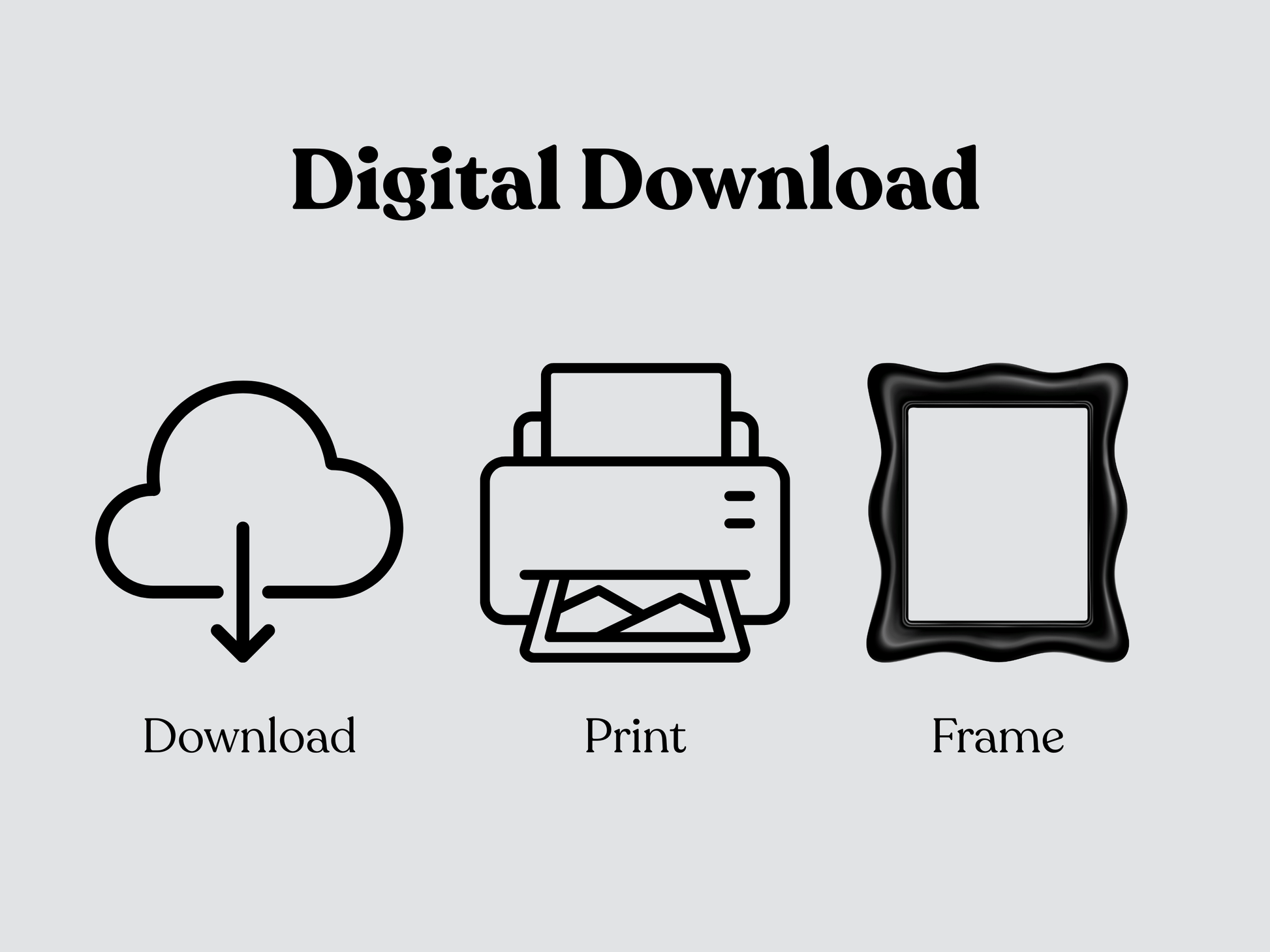 Rozehenna Printable Wall Art Hand-Drawn Mandala Wall Art | Charcoal Stone Printable