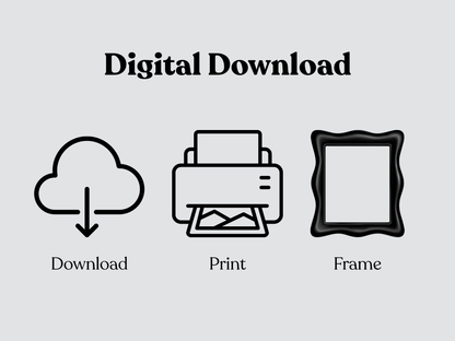 Rozehenna Printable Wall Art Hand-Drawn Mandala Wall Art | Charcoal Stone Printable