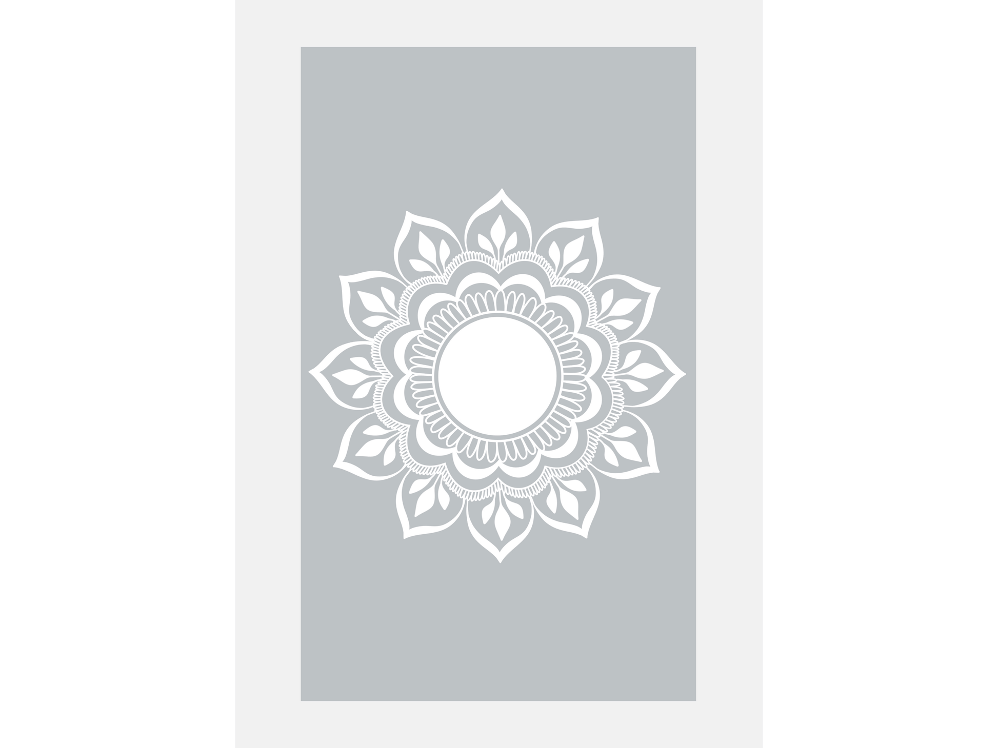 Rozehenna Printable Wall Art Hand-Drawn Mandala Wall Art | Charcoal Stone Printable