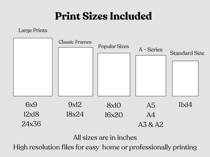 Rozehenna Printable Wall Art Hand-Drawn Mandala Wall Art | Charcoal Stone Printable