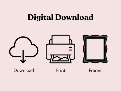 Rozehenna Printable Wall Art Hand-Drawn Mandala Wall Art | Soft Blush Printable