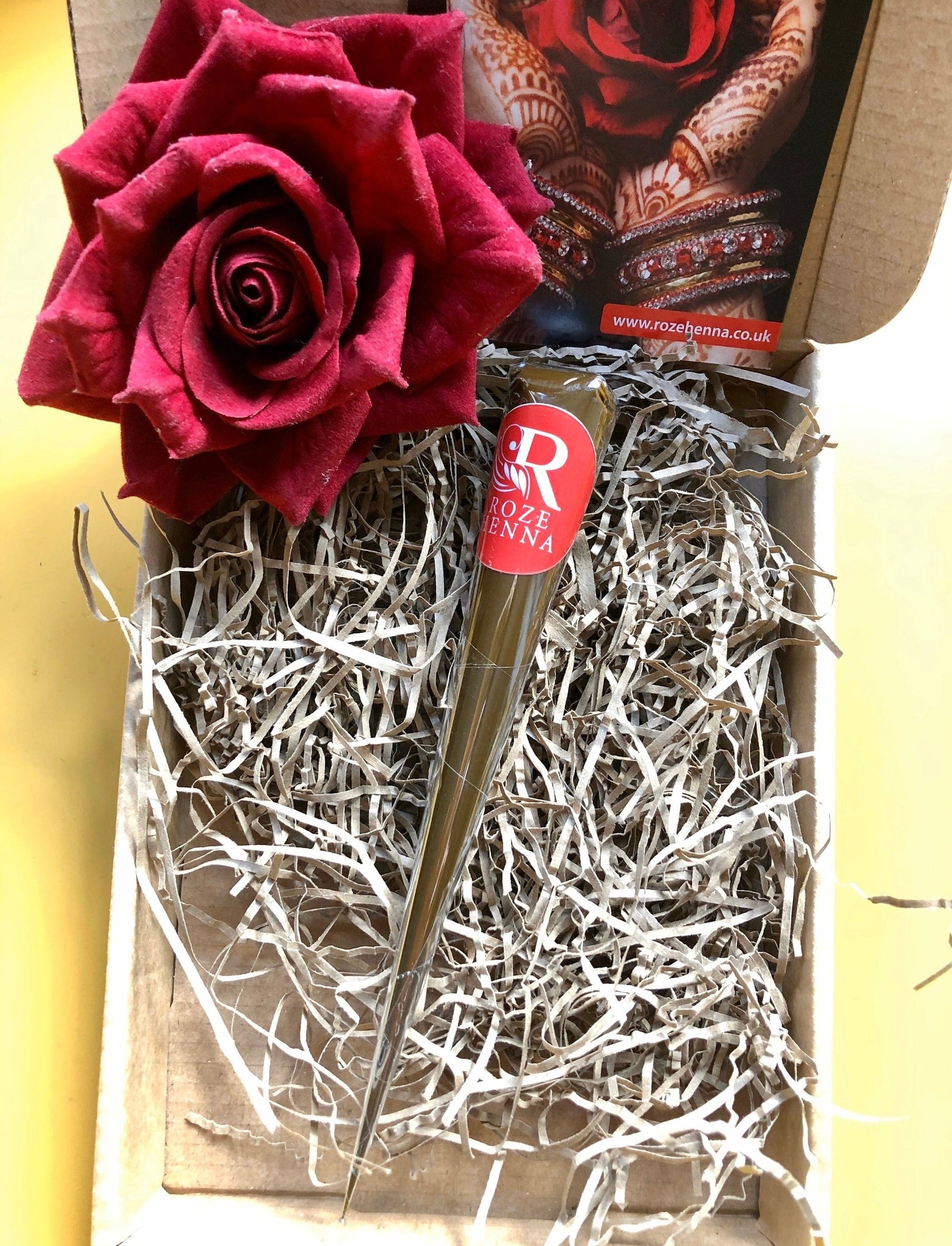 Rozehenna Single Natural Henna Cones